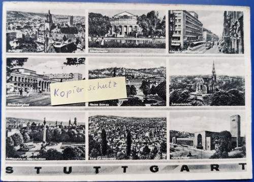 Stuttgart hindenburgbau - ak,