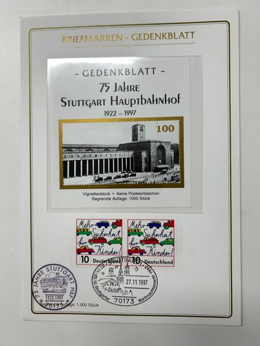 Bund gedenkblatt jahre - bund, 75