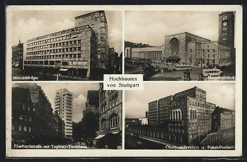 Stuttgart hochbauten - ak,