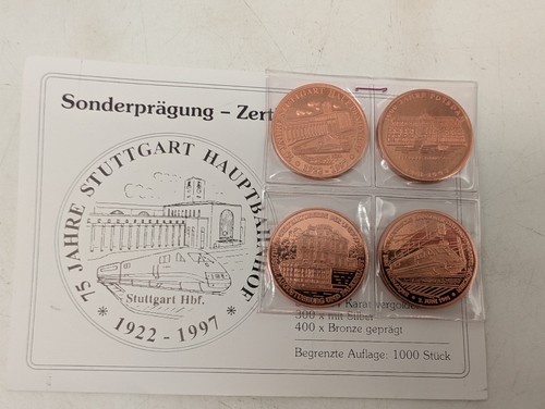 Bronze münzen - 4x,