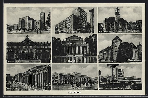 Ansichtskarte stuttgart - ansichtskarte,