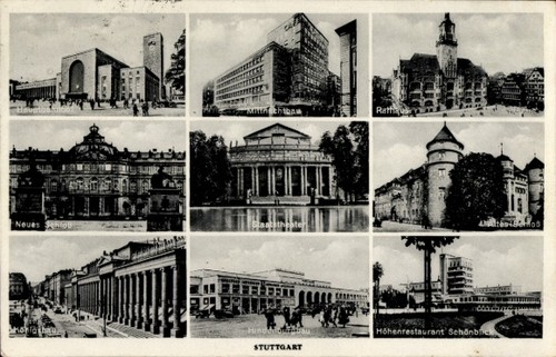 Stuttgart württemberg - ak,