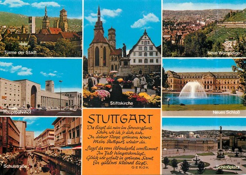 Stuttgart mehrbild - ak,