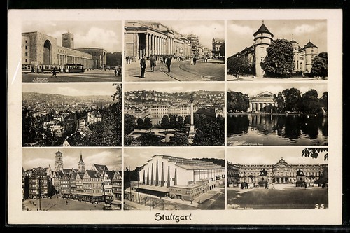 Stuttgart hauptbahnhof - ak,